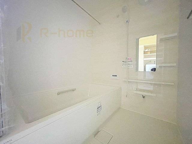 つくば市高見原1丁目23-P1　新築戸建て　10号棟の浴室|1日の疲れをゆったり癒せる1坪タイプ♪浴室乾燥暖房機で快適な入浴タイムが過ごせます♪