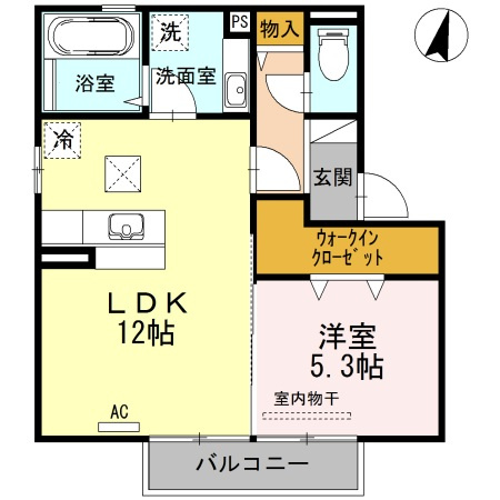 【間取り】 | アーバン大悟法Ⅱ