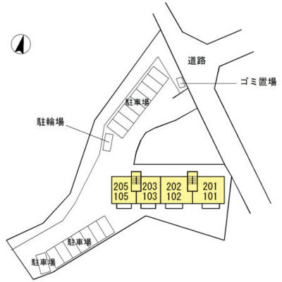 【区画図】 | アーバン大悟法Ⅱ