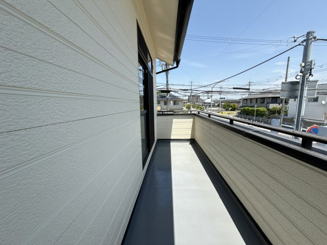 東塚ハイツのバルコニー