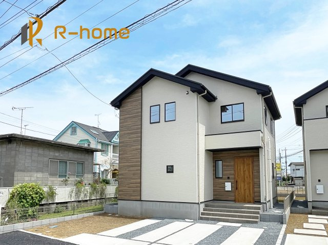 取手市白山6期　新築戸建て　1号棟の外観|建物完成いたしました！ご予約で『平日』や『夕方』などでもご見学可能です！