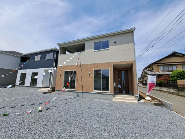 新築　みどり市笠懸町阿左美第６　クレイダルガーデン　１号棟の外観|現地写真　完成しました！ご内覧等、お気軽にお問合せください♪　							

