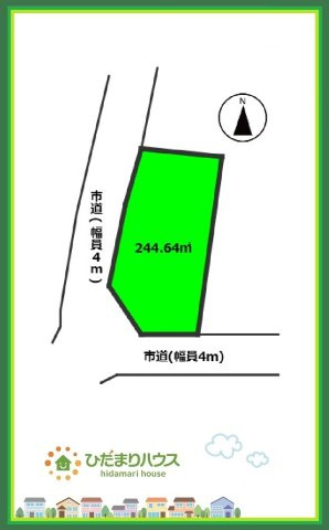 日立市中成沢町4丁目　売地の土地図