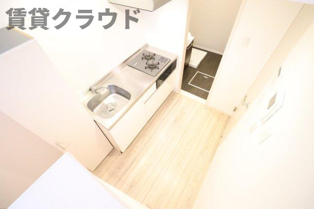 クノッソス末広のキッチン|コンパクトなキッチンで掃除もラクラク