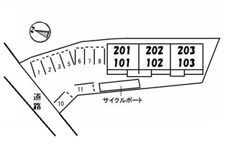 【区画図】 | アビタシオン祝谷