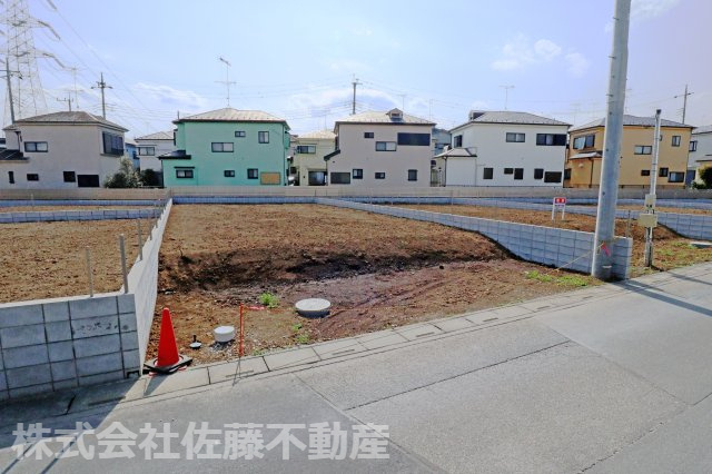 鴻巣市宮前の売地の外観|2025年4月5日14時ごろ撮影。