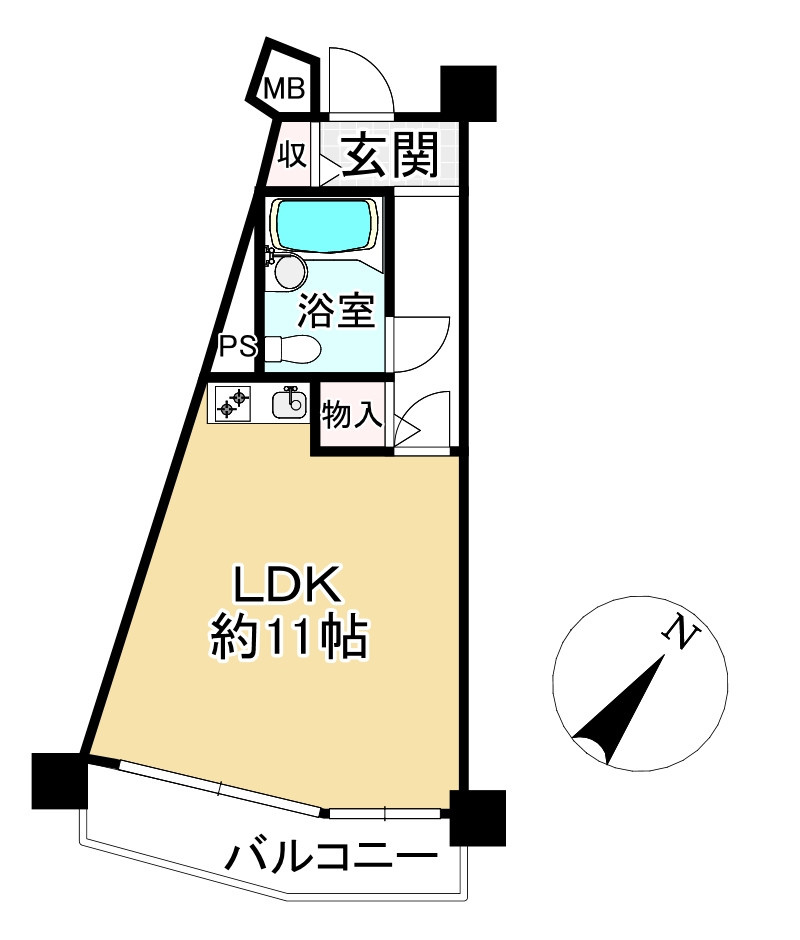 琵琶湖アーバンリゾートⅢ番館の間取り