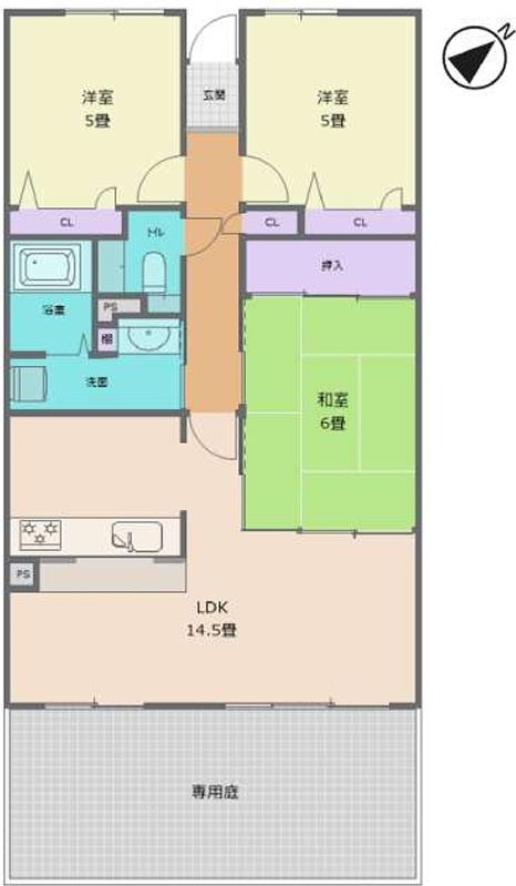グラン・コート高石の間取り