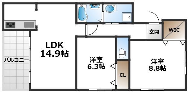 【間取り】 | シェーンブルン羽鷹