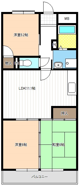 マルサンマンションの間取り