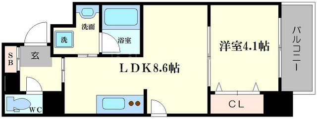 アザレア梅田の間取り