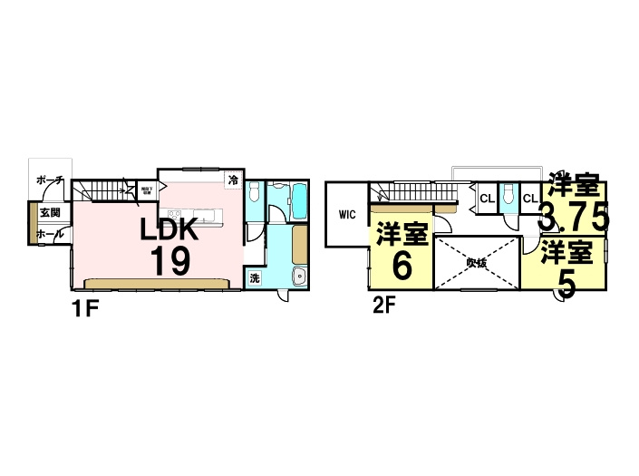 新築戸建　上安１丁目　（B/BC）の間取り