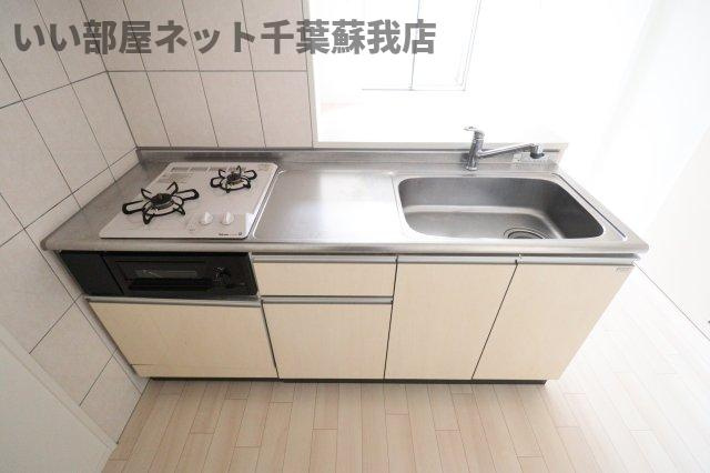 サン・ウイングＡのキッチン|コンパクトなキッチンで掃除もラクラク
