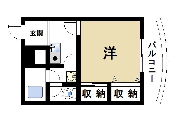 コーポもりおかの間取り