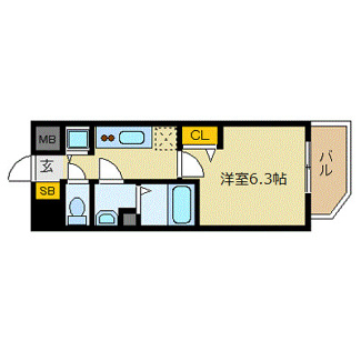 【間取り】 | プレサンス江戸堀