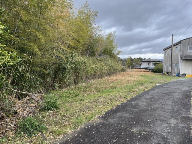 上津町土地の外観