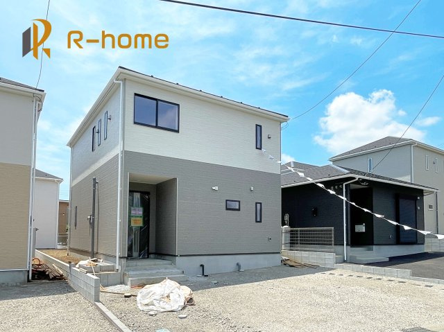かすみがうら市下稲吉第14-II期　新築戸建て　3号棟の外観|2025年8月完成予定！近隣の同仕様完成物件をご見学いただけます♪