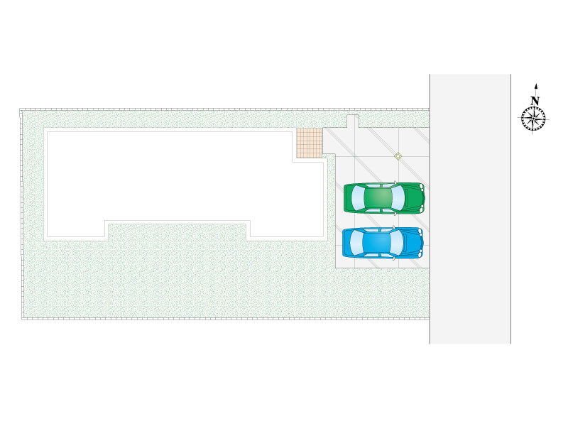 【１号棟：区画図】前橋市後家町「全3区画」1号棟 平屋・3LDK　
