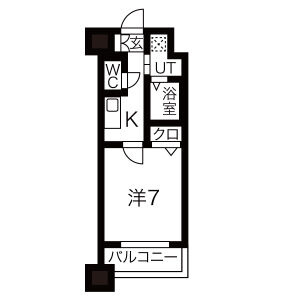 中駒グランヒルズ太閤通駅Ⅰの間取り