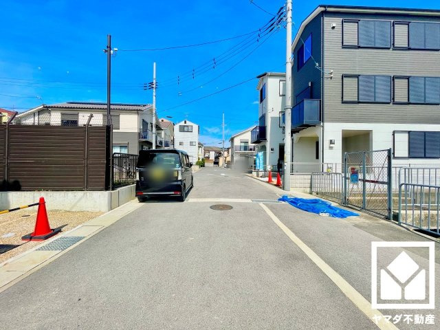 伏見区久我御旅町　31期　17号地の前面道路含む現地写真