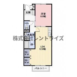 SurplusⅡ　PARK　SIDE　BLUEの間取り