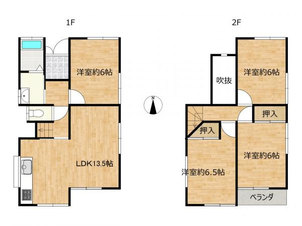 港区正徳町　中古戸建の間取り