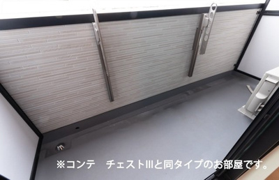 【バルコニー】 | グリーンガーデン | 外からの目が気にならないバルコニーで洗濯物が干せます