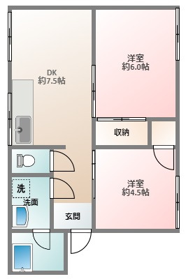 コーポファーストMの間取り