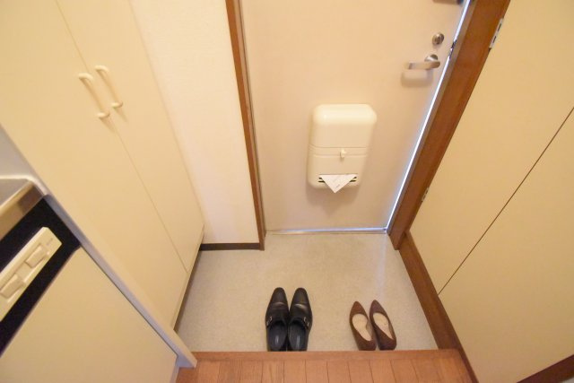 シンプルで使いやすい玄関です