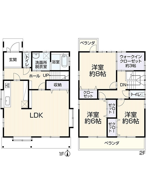 【仲介手数料無料／中村区】名古屋市中村区横井1丁目164-1　中古戸建の間取り