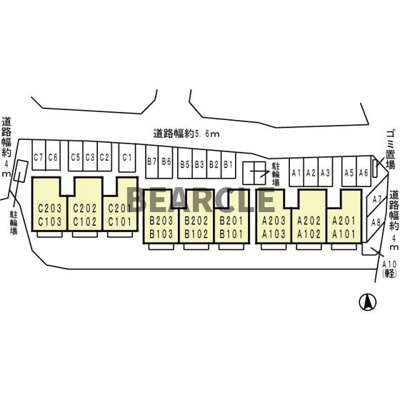 【区画図】 | セジュールハピネス(南区) A棟