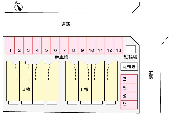 グリンティアＡ　　刈谷市近郊の賃貸はクラスホームの駐車場