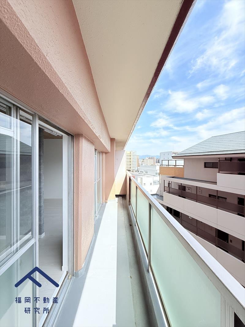 皐月マンション那の川のバルコニー