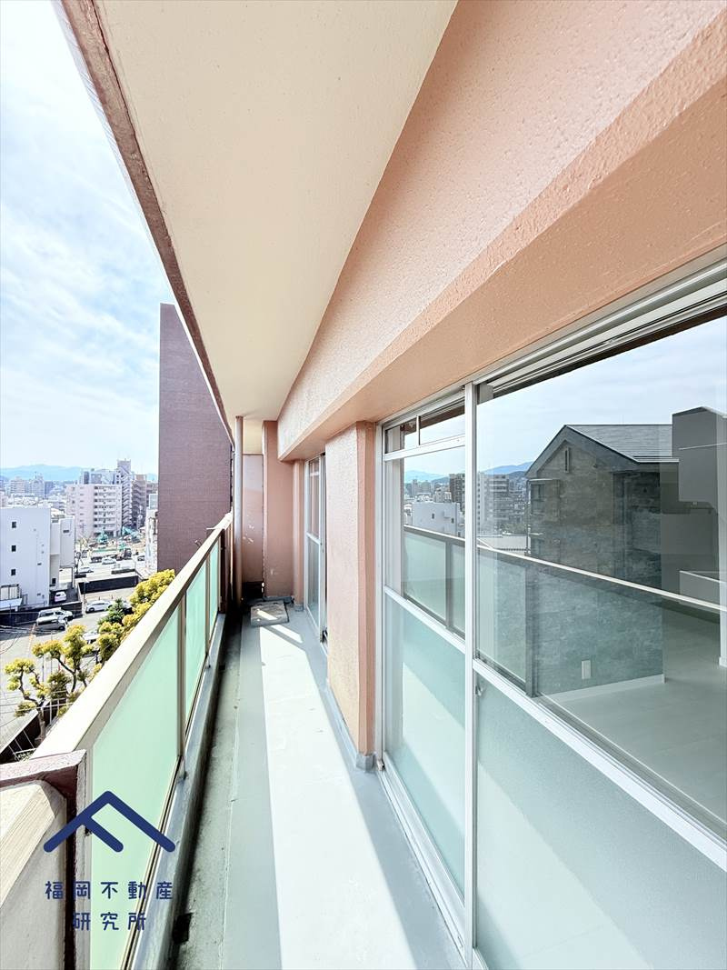 皐月マンション那の川のバルコニー