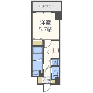 ルクレ難波の間取り
