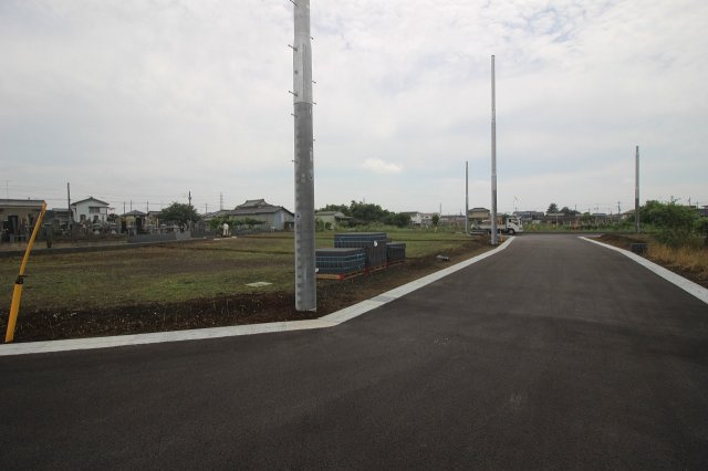 《分譲地》小山市間々田　全10区画の完成予想図|区画6予定地（2025年6月撮影）