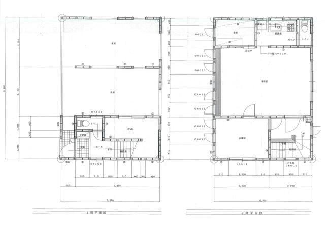下野市小金井事務所の区画図