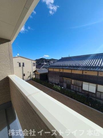 【新築戸建】　いわき市平中平窪1期の展望|2号棟写真　バルコニーからの眺望です