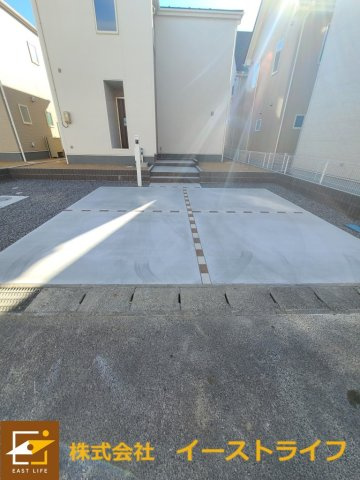【新築戸建】　いわき市平中平窪1期の駐車場|1号棟写真　カースペースです。