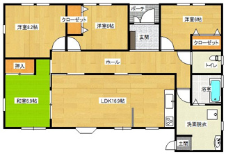 【間取り】 | （商談中）丹波篠山市味間奥　平屋戸建