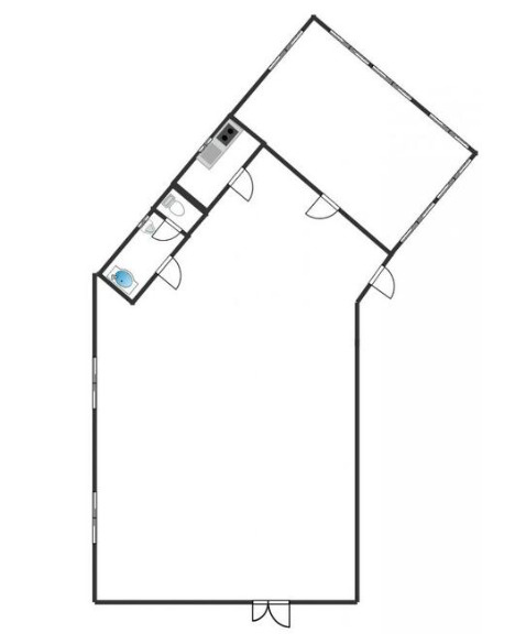 湖南市菩提寺北１丁目の店舗事務所の区画図