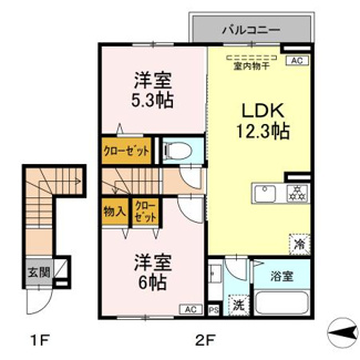 【間取り】 | D-ROOM川北