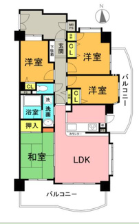 【間取り】 | 【ライオンズマンション比良第2】✨️仲介手数料無料✨️比良小学校・山田東中学校