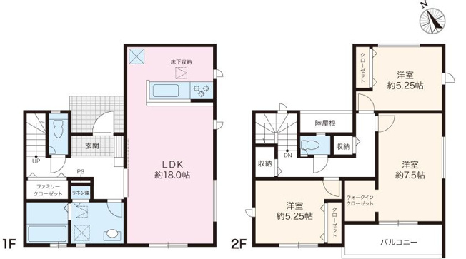 【間取り】 | 高知市高見町/２号棟