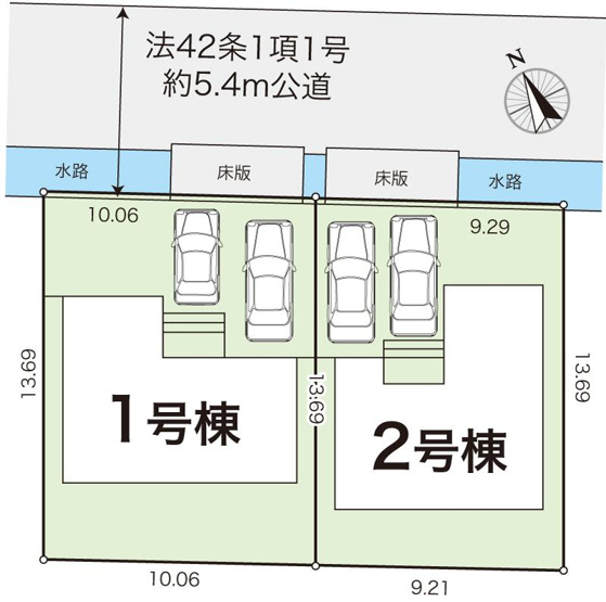 【区画図】 | 高知市高見町/２号棟
