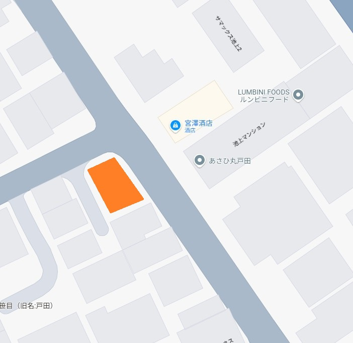 池上パーキング（H）の地図