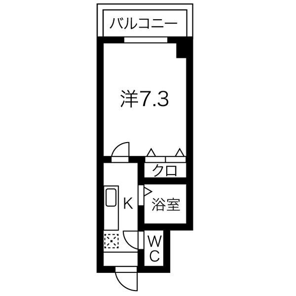 エリーフラッツ西洞院の間取り