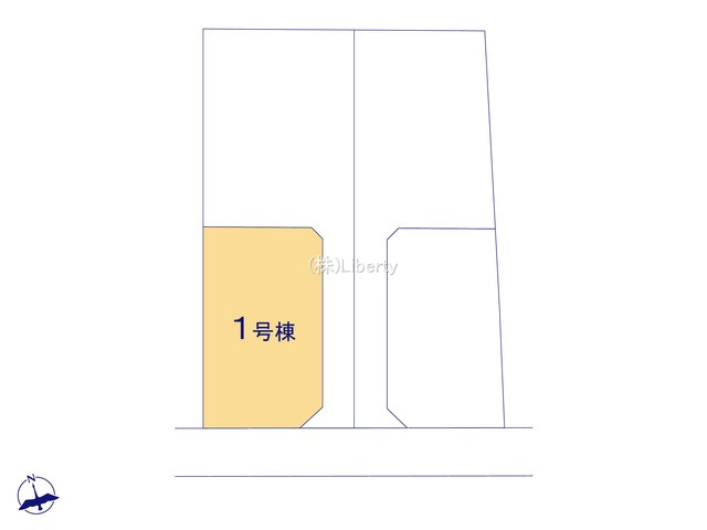 笠間市笠間第10　新築戸建　1号棟の区画図
