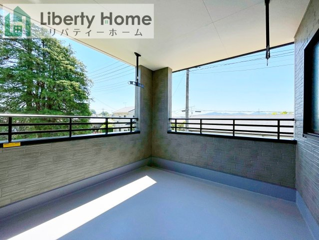 笠間市笠間第10　新築戸建　2号棟のバルコニー