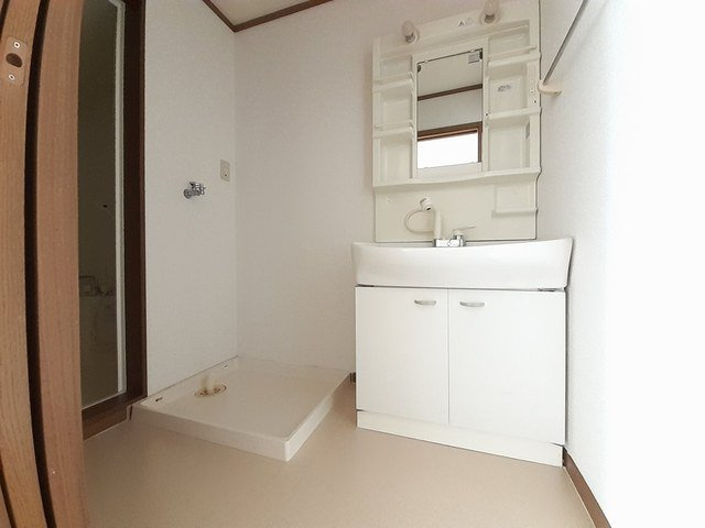 グリーンベルトの洗面所